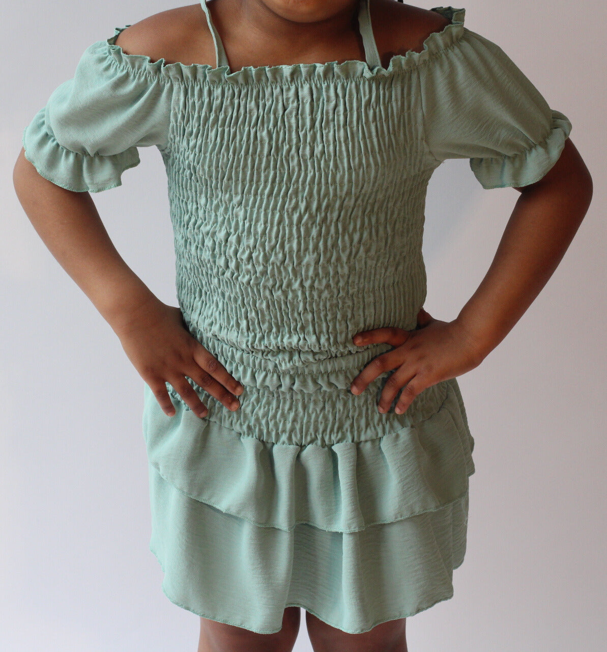 Strapless top with skirt